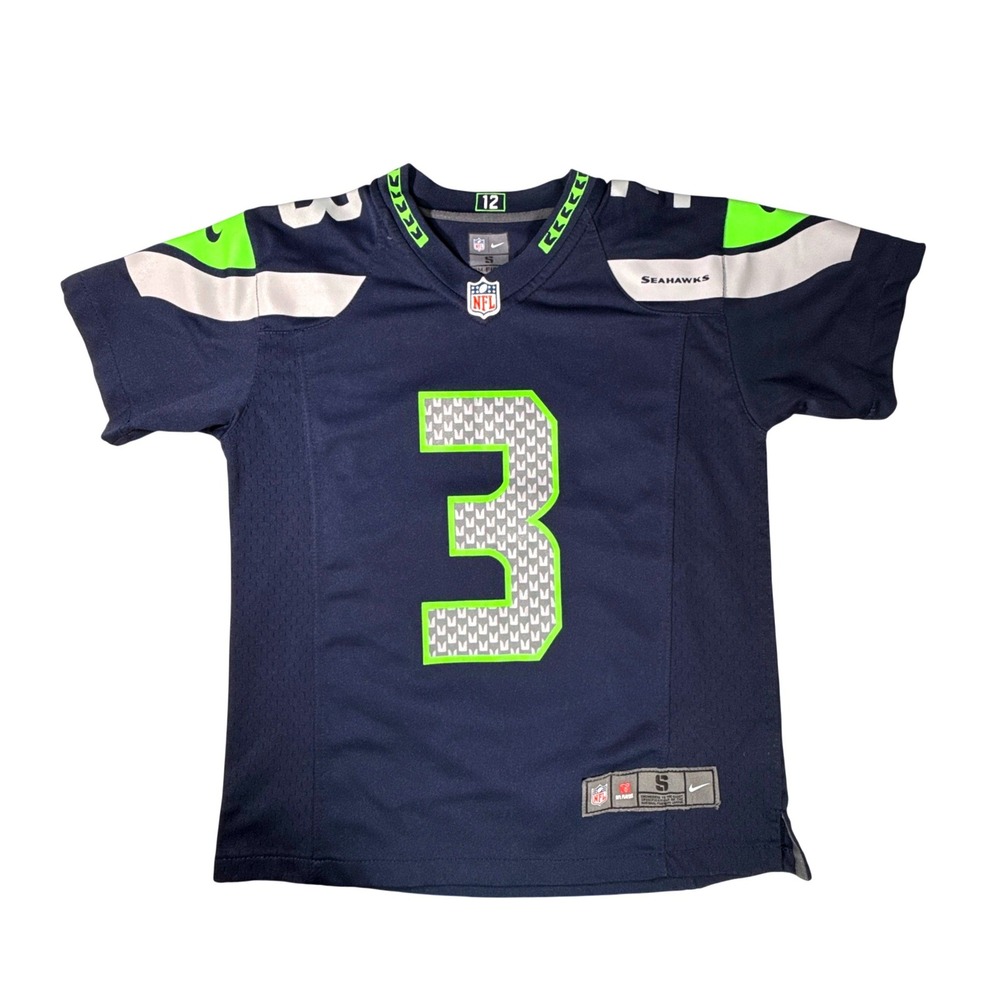 Nike Seattle Seahawks Russell Wilson 3 Kids Jersey Small 8 NFL‎ Football